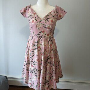 British Retro Swing Dress